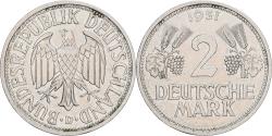 World Coins - Germany, 2 Mark, 1951, Munich, Copper-nickel,