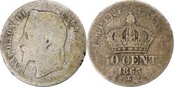 World Coins - France, Napoleon III, 50 Centimes, 1865, Bordeaux, , Silver, KM:814.3
