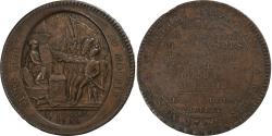 World Coins - France, Monneron de 5 Sols, 1792, Birmingham, Copper,