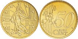 World Coins - France, 50 Euro Cent, 2003, Paris, BU, , Brass, KM:1287
