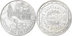 World Coins - France, 10 Euro, Nord-Pas De Calais, 2011, Monnaie de Paris, Silver,