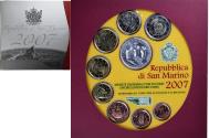 World Coins - San Marino, Set Euros, 2007, Coffret,