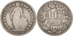 World Coins - Coin, Switzerland, Franc, 1877, Bern, , Silver, KM:24