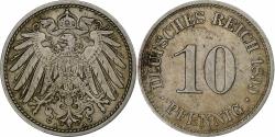 World Coins - GERMANY - EMPIRE, Wilhelm II, 10 Pfennig, 1899, Berlin, Copper-nickel