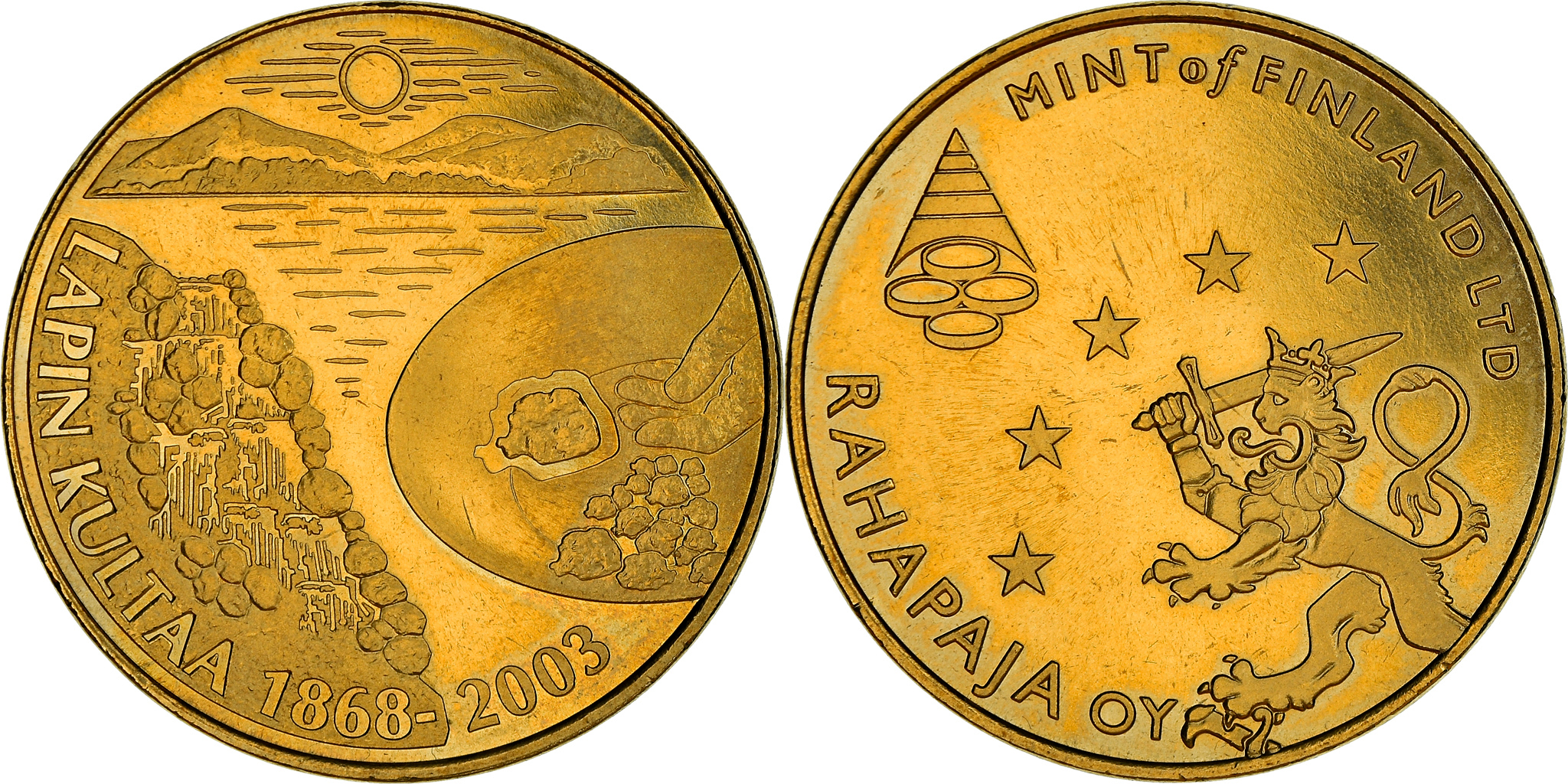 Finland, Token, 2003, Jetons › Lapin Kultaa 1868 - 2003, , Nordic