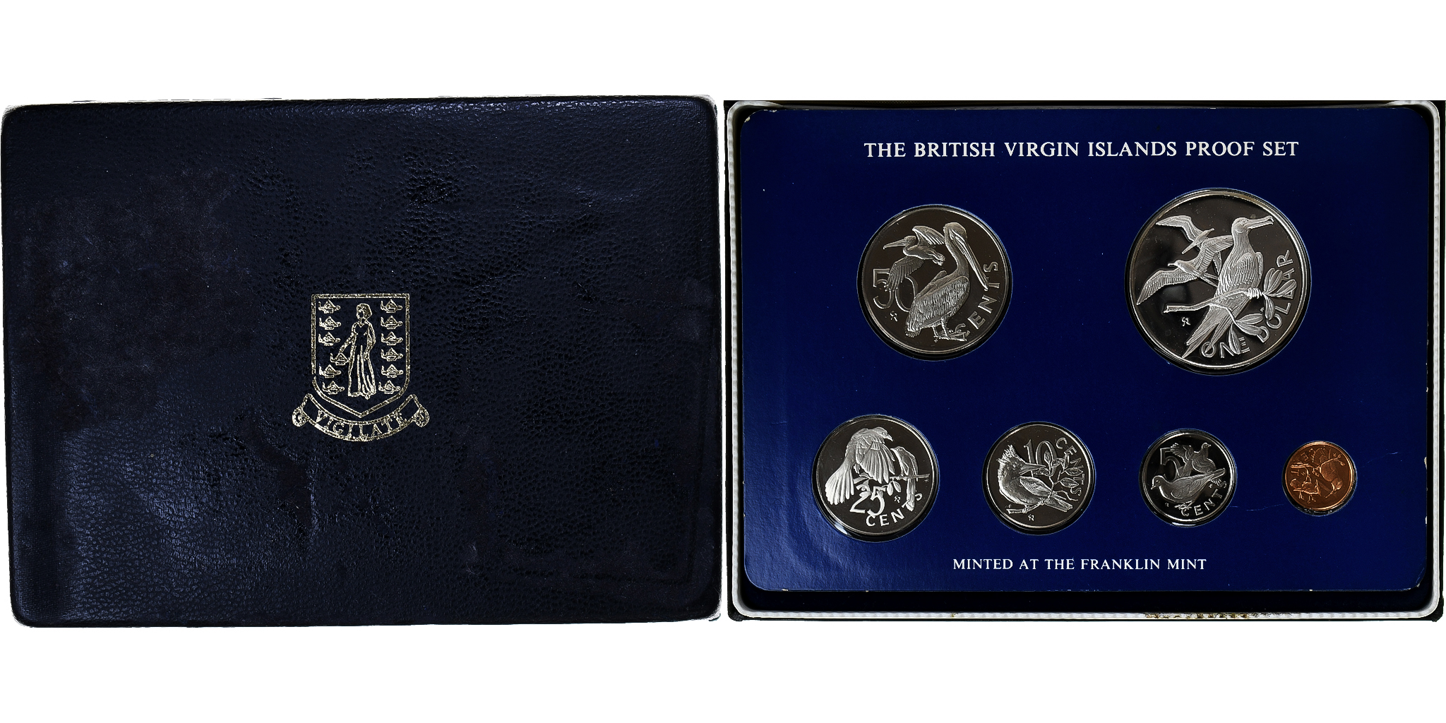 Coin, BRITISH VIRGIN ISLANDS, Set 1 Cent - 1 Dollar, 1976