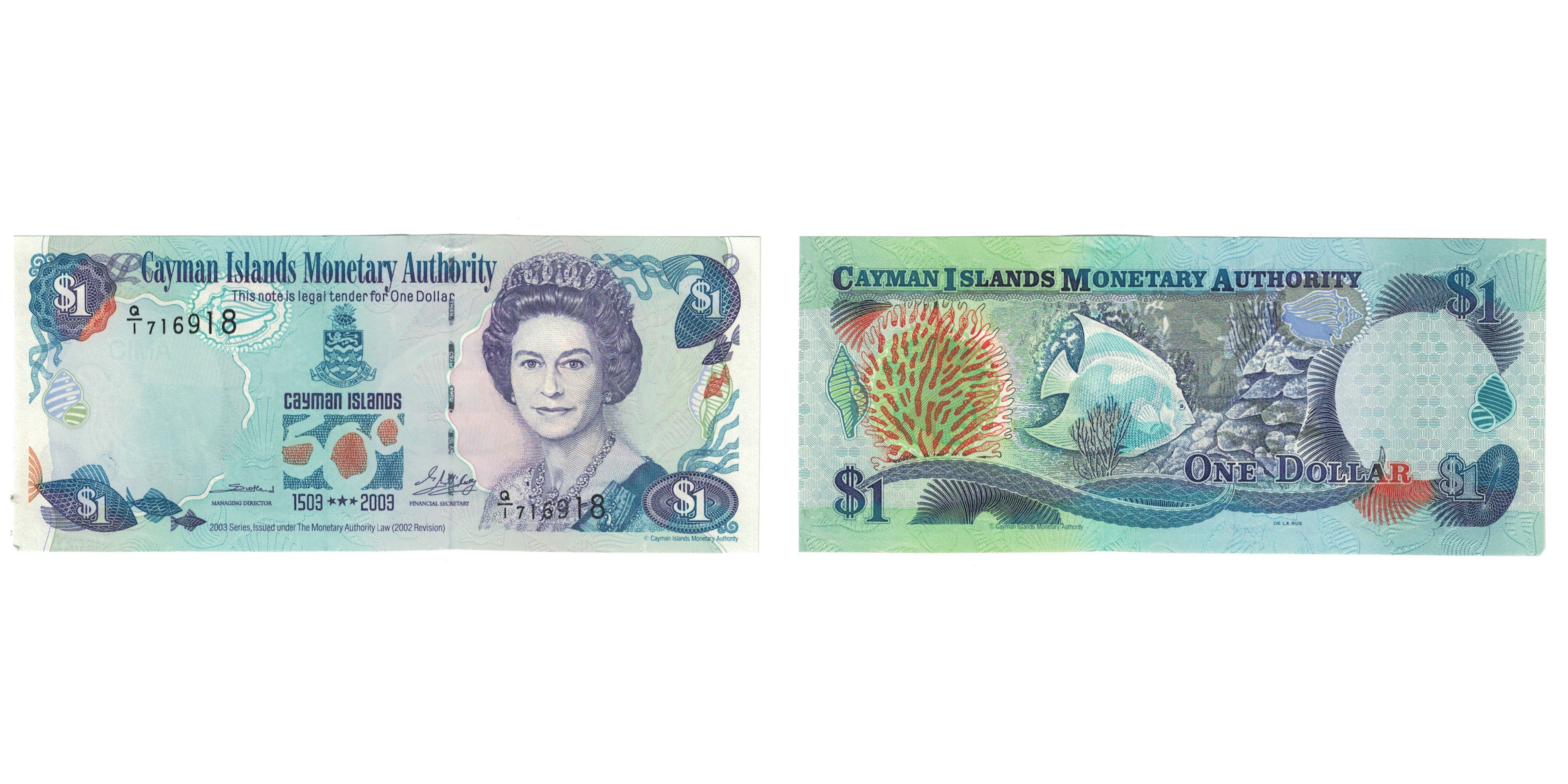 Banknote, Cayman Islands, 1 Dollar, 2003, UNC(65-70) | World Paper