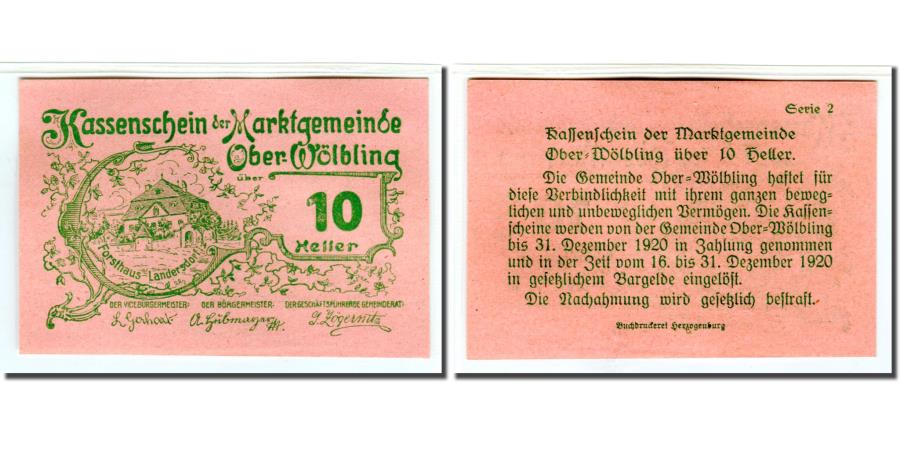 Banknote Austria Ober Wolbling N O Marktgemeinde 10 Heller Texte 6 19