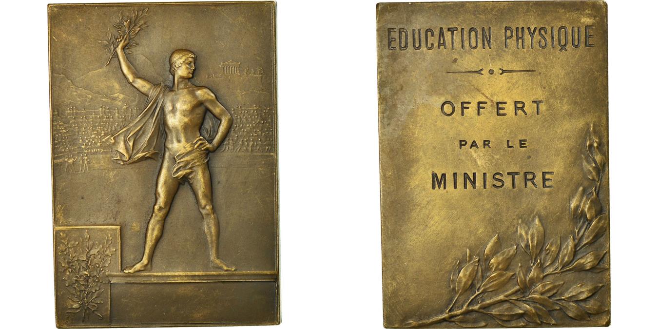 Médaille Éducation Physique – Offerte Par Le Secrétaire D’État Morlon Et Dubois, Bronze