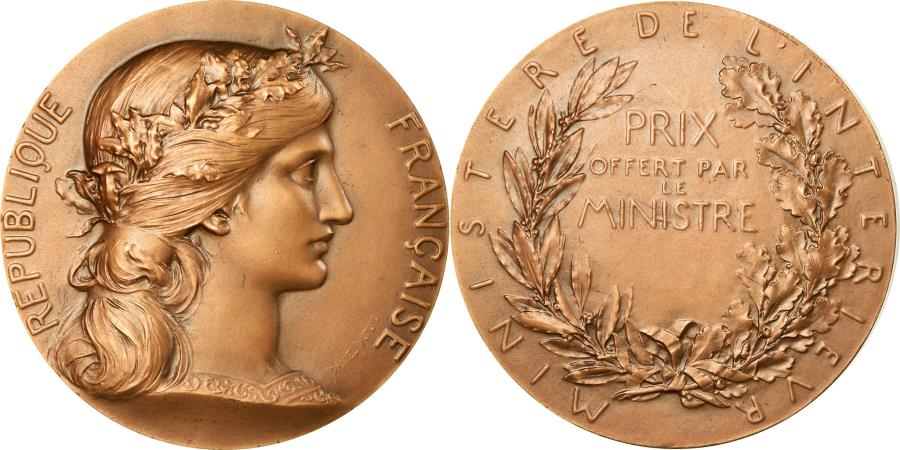 World Coins - France, Medal, Prix Offert par le Ministre de l'Intérieur, Dupuis.D,