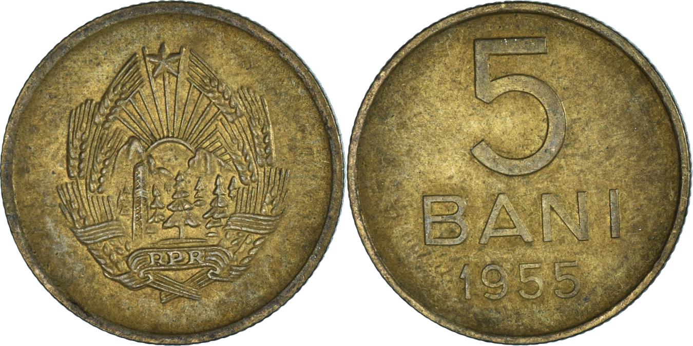 Coin, Romania, 5 Bani, 1955 | European Coins