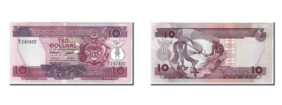 Solomon Islands, 10 Dollars, 1986, KM #15a, UNC(65-70), B/3 242420