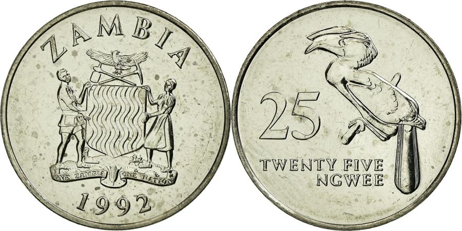 Zambia 6 Adet Madeni Para Seti 1983 - 1992 Çil