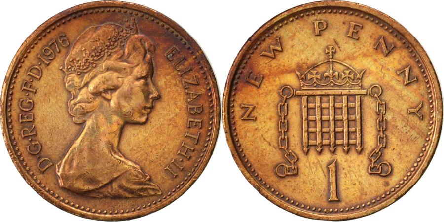 1 New Penny 1976 Value 1 New Penny 1976 Value