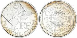 World Coins - France, 10 Euro, Euros des régions, 2010, Paris, Franche-Comté,