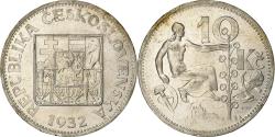 World Coins - Czechoslovakia, 10 Korun, 1932, Silver, , KM:15