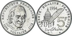 World Coins - Coin, France, Voltaire, 5 Francs, 1994, Paris, , Nickel Clad