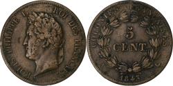 World Coins - French Antilles, Louis-Philippe, 5 Centimes, 1843, Paris, Bronze,