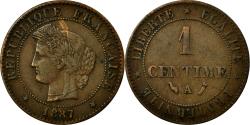World Coins - Coin, France, Cérès, Centime, 1887, Paris, , Bronze, KM:826.1