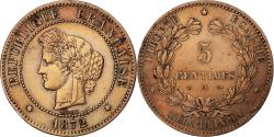 World Coins - France, 5 Centimes, Cérès, 1872, Paris, Bronze, , Gadoury:157a