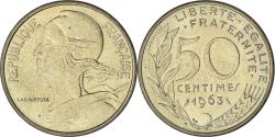 World Coins - Coin, France, Marianne, 50 Centimes, 1963, Paris, , Aluminum-Bronze