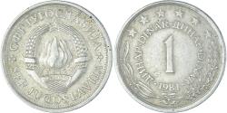 World Coins - Coin, Yugoslavia, Dinar, 1981, , Copper-Nickel-Zinc, KM:59