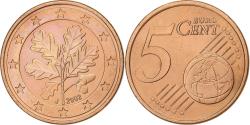 World Coins - Germany, 5 Euro Cent, 2002, Hambourg, Copper Plated Steel,