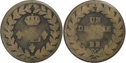 World Coins - France, Louis XVIII, Decime, 1815, Strasbourg, Copper, , Gadoury:196c