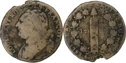 World Coins - France, Louis XVI, 12 deniers françois, 1792⸱4, Nantes, Métal de cloche