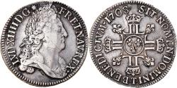 World Coins - France, Louis XIV, Ecu aux 8 L 2e type, 1708, Nantes, Silver,