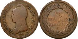 World Coins - Coin, France, Un décime Dupré type définitif, An 8, Bordeaux, Bronze, KM:644.8