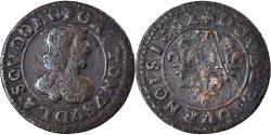 World Coins - Coin, France, DOMBES, Gaston d'Orléans, Double Tournois, 1642, Trévoux