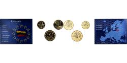 World Coins - Lithuania, Set 10, 20, 50 Centu, Mixed Dates, Nickel-brass,