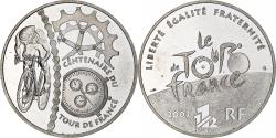World Coins - France, 1 1/2 Euro, Contre-la-montre, 2003, Monnaie de Paris, BE,