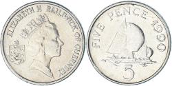 World Coins - Coin, Guernsey, 5 Pence, 1990