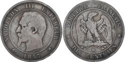 World Coins - Coin, France, Napoleon III, 10 Centimes, 1857, Strasbourg, , Bronze