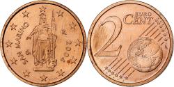 World Coins - San Marino, 2 Euro Cent, 2004, Rome, , Copper Plated Steel, KM:441