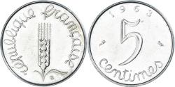 World Coins - Coin, France, 5 Centimes, 1963
