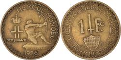 World Coins - Coin, Monaco, Louis II, Franc, 1924, Poissy, , Aluminum-Bronze, KM:111