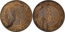 World Coins - France, 2 Centimes, Cérès, 1895, Paris, Bronze, , Gadoury:105