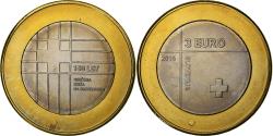 World Coins - Slovenia, 3 Euro, 2016, Vantaa, Bi-Metallic,