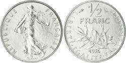 World Coins - France, Semeuse, 1/2 Franc, 1974, Paris, série FDC, , Nickel
