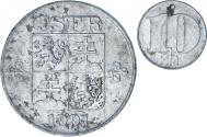World Coins - Czechoslovakia, 10 Haleru, 1991