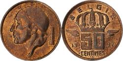 World Coins - Belgium, 50 Centimes, 1987