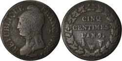 World Coins - Coin, France, Dupré, 5 Centimes, AN 7/5, Lille, , Bronze, KM:640.11