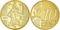 World Coins - France, 10 Euro Cent, 2007, Paris, BE, , Brass, KM:1410