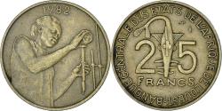 World Coins - Coin, West African States, 25 Francs, 1982, FAO, , Aluminum-Bronze