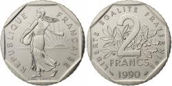 World Coins - France, 2 Francs, Semeuse, 1990, Paris, Nickel, , Gadoury:547, KM:942.1