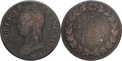 World Coins - Coin, France, Dupré, 5 Centimes, AN 5, Paris, , Copper, Gadoury:126