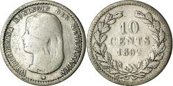 World Coins - Coin, Netherlands, Wilhelmina I, 10 Cents, 1892, , Silver, KM:116